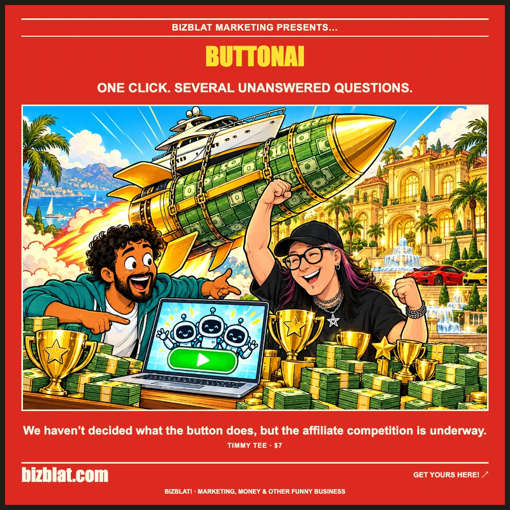 ButtonAI — Bizblat promotional artwork