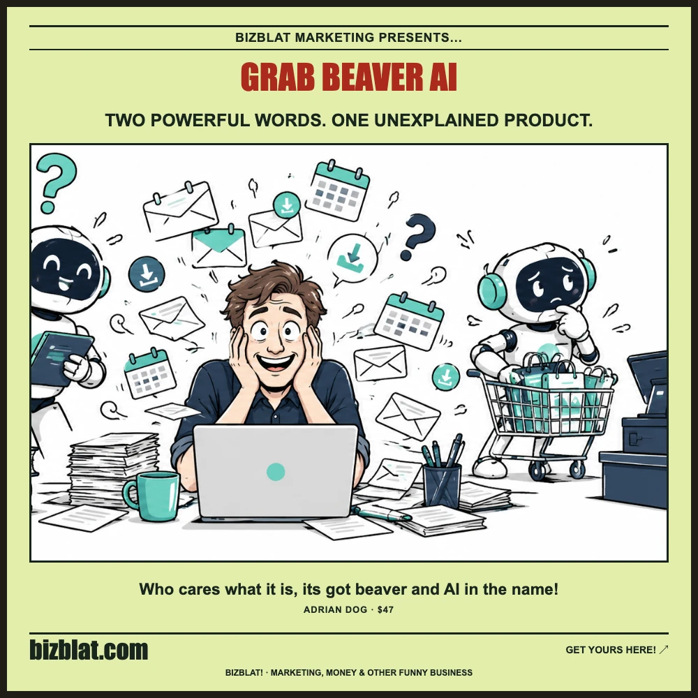Grab Beaver AI — Bizblat promotional artwork